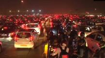 PICS: Thousands of Vehicles Stuck In Huge 6 KM Long Traffic Jam In Delhi-Gurugram