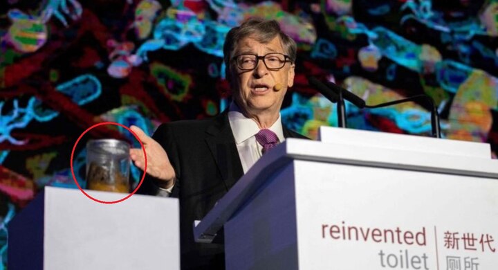 Bill Gates carries poop in hand! World's second richest man pushes clean-toilet technologies Bill Gates carries poop in hand! World's second richest man pushes clean-toilet technologies