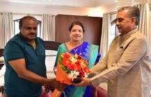 Karnataka CM Kumaraswamy, wife Anitha script history by entering Assembly together