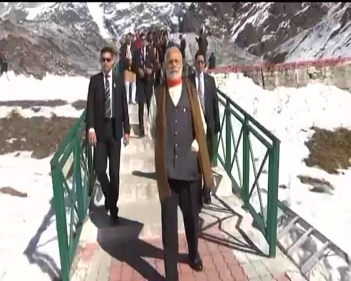 Prime Minister Narendra Modi visited the holy Kedarnath shrine on the occasion of Diwali. 