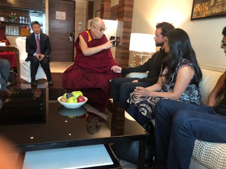 Dorsey also met spiritual leader Dalai Lama. 