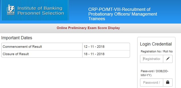 IBPS PO Prelims Result 2018: Score cards RELEASED at ibps.in; How to check IBPS PO Prelims Result 2018: Score cards RELEASED at ibps.in; How to check