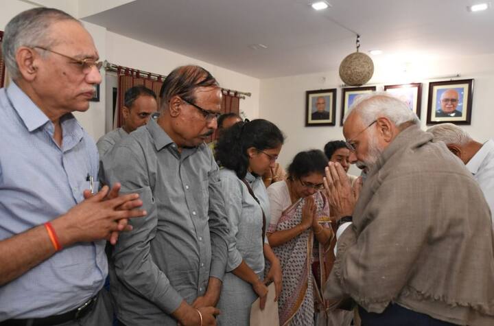 Landing at the state-run Hindustan Aeronautics Ltd (HAL) airport in the city's eastern suburb from Varanasi in Uttar Pradesh, Modi drove to Kumar's residence amid tight security.
