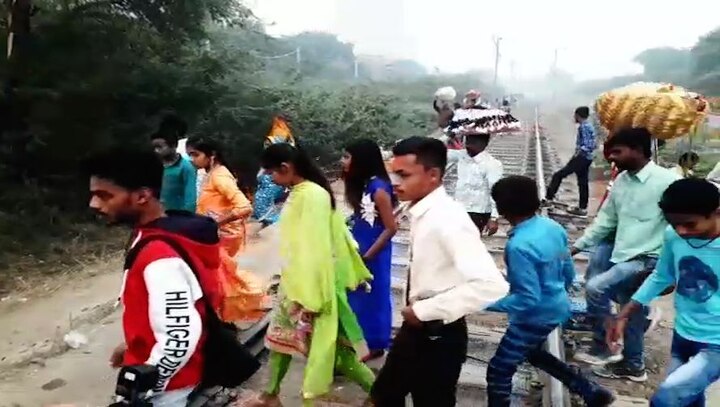 Just like Amritsar, Bhatina is also one of the busiest railway tracks. / ABP News Grab