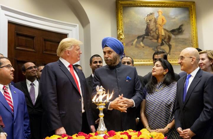 US President Donald Trump on Tuesday attended the Diwali celebrations at the White House and said the ceremony signifies the triumph of light over darkness and good over evil. 