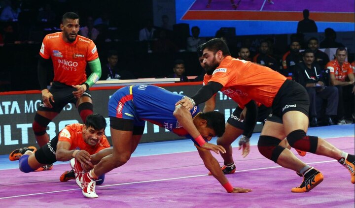 Pro Kabaddi League: U Mumba hammers UP Yoddhas 41-26 in inter-zonal clash Pro Kabaddi League: U Mumba hammers UP Yoddhas 41-26 in inter-zonal clash