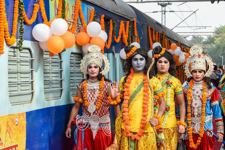 The train will cover all important destinations associated with life of lord Ram. ./ PTI IMAGE