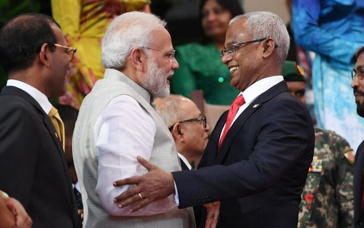 Maldives: PM Narendra Modi welcomed with tunes of ‘Aap Aye Bahaar Ayee’ at President-elect Solih's inauguration WATCH: PM Narendra Modi welcomed with tunes of ‘Aap Aye Bahaar Ayee’ at President-elect Solih's inauguration in Maldives