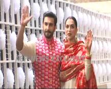 IN PICS: Deepika Padukone and Ranveer Singh return home as man and wife; Check FIRST PICTURES here