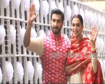 IN PICS: Deepika Padukone and Ranveer Singh return home as man and wife; Check FIRST PICTURES here