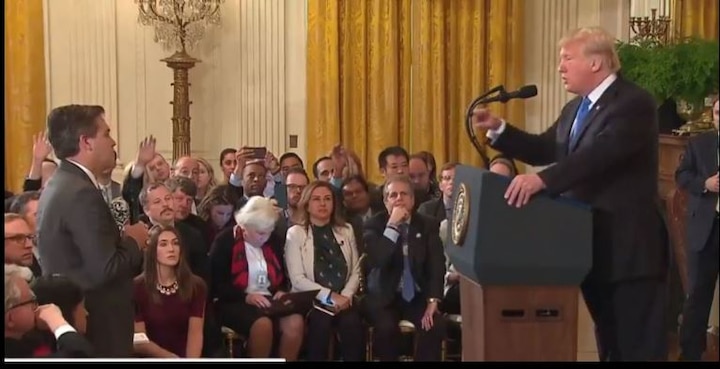 White House restores press credentials of CNN reporter who entered spat with Trump in press conference White House restores press credentials of CNN reporter who entered spat with Trump in press conference