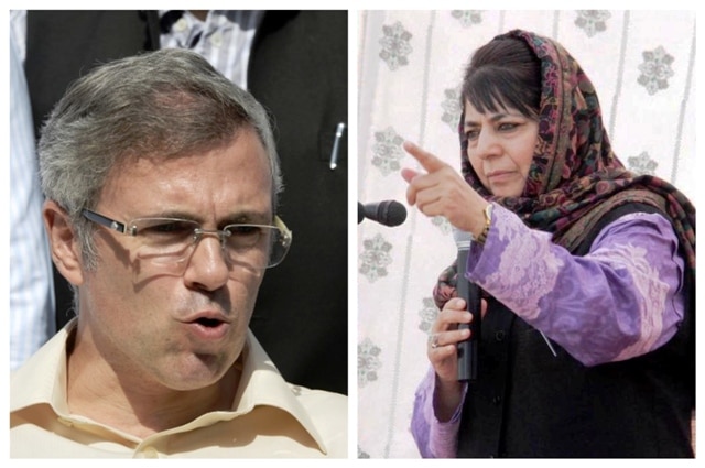 Omar Abdullah, Mehbooba Mufti bonhomie on display; NC leader wishes PDP chief Good luck Omar, Mehbooba bonhomie on display; NC leader wishes PDP chief 'Good luck'