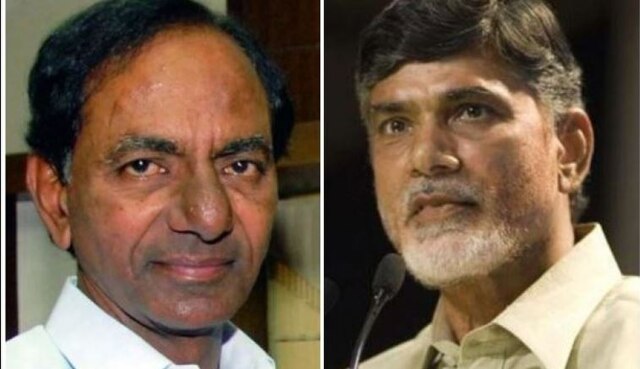 Telangana Polls: K Chandrasekhar Rao calls Andhra CM Naidu Telangana Assembly Polls: K Chandrasekhar Rao calls Andhra CM Naidu
