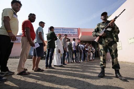 As many as 2,899 candidates, including 1,094 Independents, are in the fray for the 230 seats, but the main contest is between the Congress and BJP the Big Two of MP politics./ AFP Image