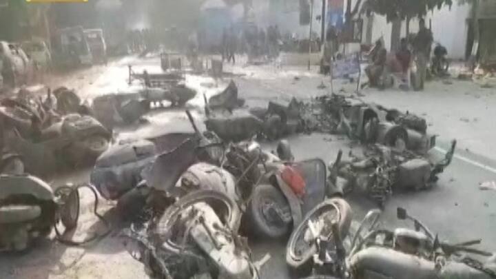 As tension prevailed in the area, policemen from several police stations have been rushed along with senior officials to take control of the situation.