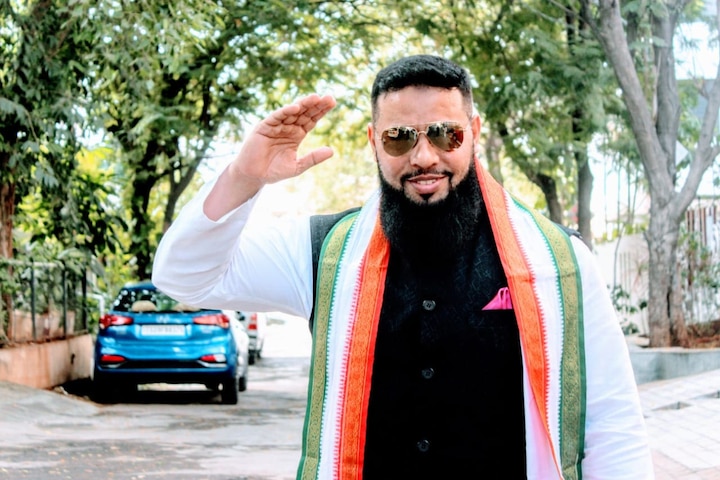 The bodybuilder hopes to garner votes from the region living in Hyderabad for several decades. PIC/Esa Bin Obaid Misri Facebook page