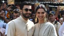 PICS: Newlyweds Ranveer Singh & Deepika Padukone visit Siddhivinayak temple to seek blessings!
