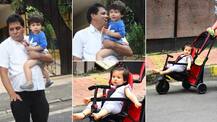 IN PICS: A playful Taimur Ali Khan & his cousin Inaaya snapped outside their home!