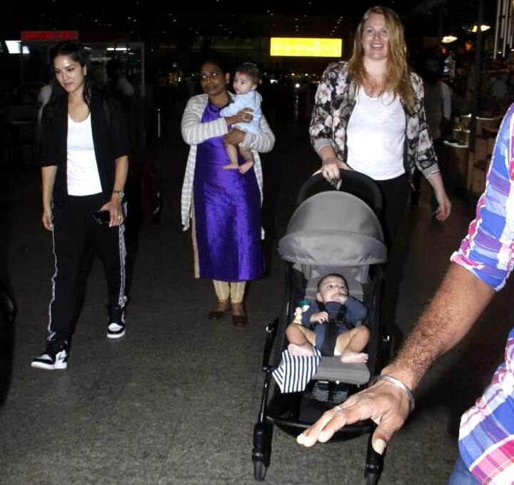 Sunny and Daniel became parents first time when they adopted their eldest daughter Nisha Kaur Weber last year in July 2017. And then early this year on March 4, 2018 the two announced the birth of their twin sons through surrogacy. Nisha however did not accompany her parents to LA if their pictures are to go by.
