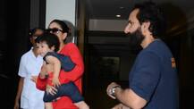 Taimur Ali Khan with mom Kareena & dad Saif at bua Soha Ali Khan's house!