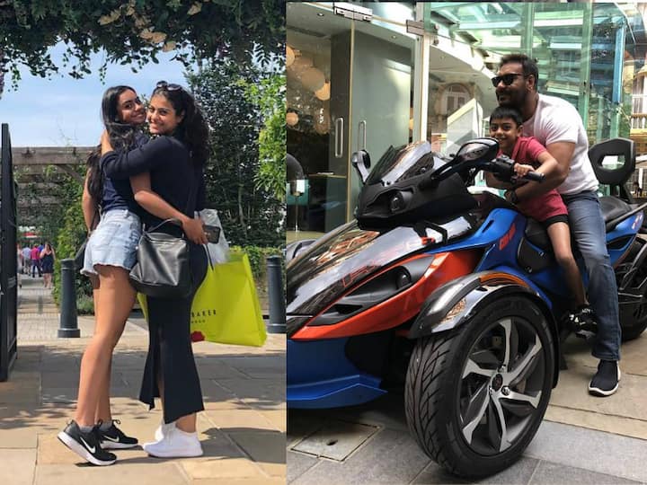 Here's a look at the beautiful pictures both Kajol and Ajay had shared from London which also went viral on social media.