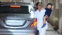 IN PICS: Saif-Kareena's BABY SON Taimur Ali Khan gives a ROYAL WAVE to the paparazzi making us go AWWW!