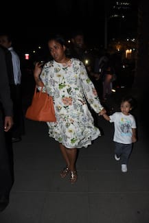 IN PICS: Salman Khan's sister Arpita Khan clicked with her CUTE son Ahil Sharma post DINNER!