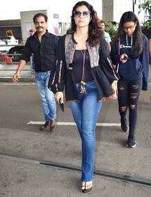 Kajol & daughter Nysa Devgn make a stylish spotting at Mumbai airport! PICS!