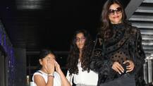 IN PICS:Yummy-mummy Sushmita Sen spotted on a DINNER DATE with daughters!