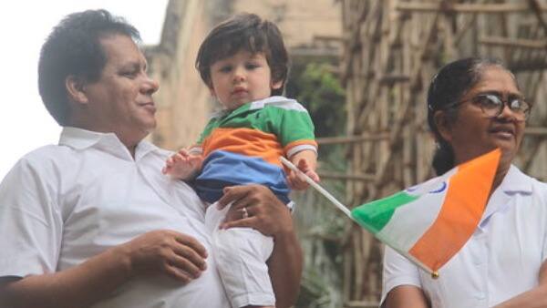 Today (15th August), in the morning, got snapped holding the tricolor in his hands on the occasion of 72nd Independence Day. (Photo: Manav Manglani)
