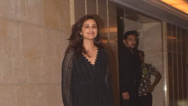 PeeCee’s cousin Parineeti Chopra was one of the first celebs to arrive at the venue for the engagement party. (Picture credit- Manav Manglani)