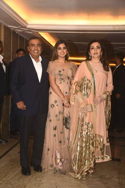 Mukesh Ambani, Nita Ambani and their daughter Isha also graced the engagement party. For the uninitiated, PeeCee took Nick Jonas to Akash Ambani's engagement bash where the two lovebirds gave several perfect pictures to the paparazzi. (Picture credit- Manav Manglani)