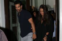 IN PICS: Amid PREGNANCY rumors Neha Dhupia steps out for DINNER DATE with husband Angad Bedi!