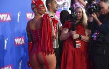 IN PICS: These Hollywood CELEBS left little to imagination in their semi-naked & BOLD AVATAR on the RED CARPET of MTV VMA Awards 2018!
