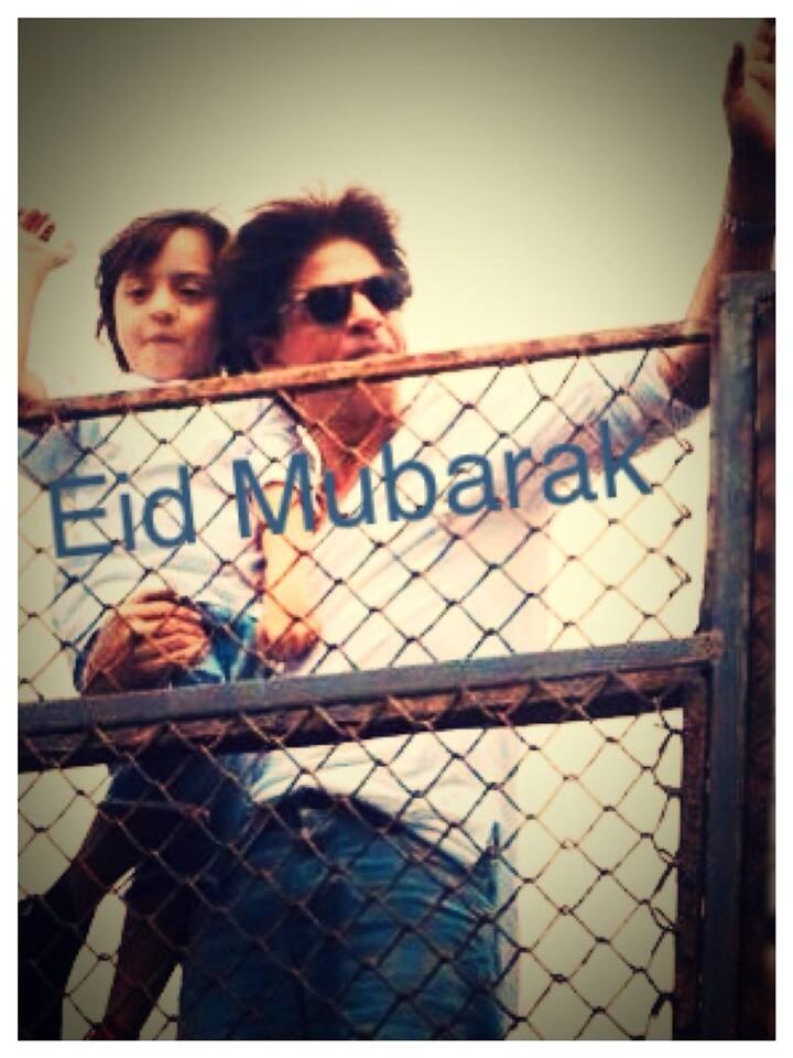 He also posted a picture with son Abram on Twitter with 
