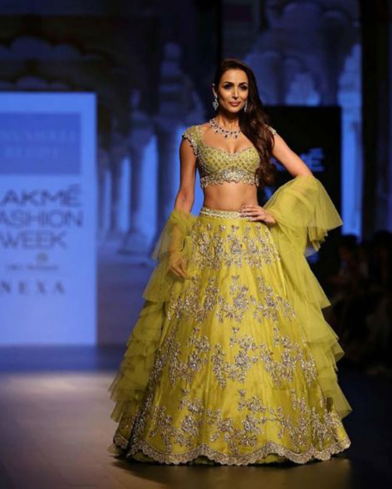 Lakme Fashion Week 2018: Malaika Arora Stuns In A Green ...