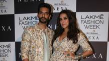 PICS: Mommy-to-be Neha Dhupia shows off her baby bump at 'Lakme Fashion Week 2018'!