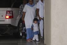 IN PICS: Saif-Kareena's BABY BOY Taimur Ali Khan looks every inch of a NAWAB in blue & white pajama kurta set on Raksha Bandhan!
