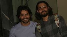 IN PICS: Varun Dhawan poses with BB Ki Vines fame YouTube sensation Bhuvan Bam outside gym