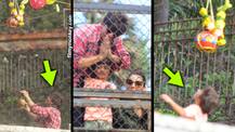 Janmashtmi 2018: SRK & son Abram break dahi handi at Mannat; Duo greet fans with Gauri Khan too!