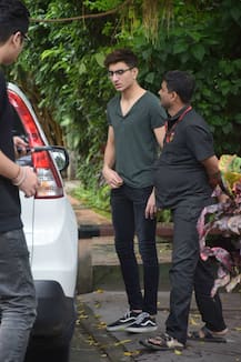PICS: A specsy Ibrahim Ali Khan is all smiles at the paparazzi as daddy Saif is chilling in Maldives with family!