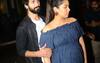 PICS: Doting hubby Shahid Kapoor escorts his Pregnant wife Mira Rajput to their car post dinner date!
