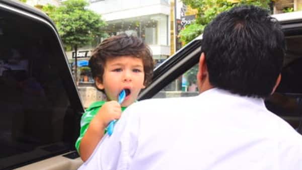 Here’s another picture of Taimur from his day out!