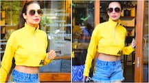 In Pics: Bollywood’s ‘Yummy-mummy’ Malaika Arora looks SUPER HOT as she gets clicked post meeting!
