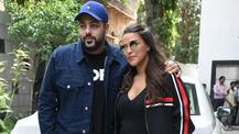 Pregnant Neha Dhupia flaunts her baby bump as she poses with 'No Filter Neha 3' guest Badshah!