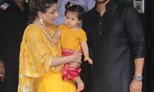 Ganesh Chaturthi 2018 Day 2 PICS: Inaaya Naumi Kemmu in a lehenga at Arpita Khan Sharma's home for darshan!