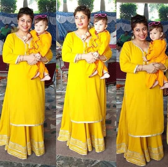 TV actress Malini Kapoor, who is a close friend of Ekta Kaul, is in Jammu to attend her wedding & posted pictures from the mehendi cermeony on social media. (Photo: Instagram)