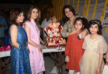 Ganesh Chaturthi: Ranbir Kapoor's mom Neetu Singh & sister Riddhima bid farewell to 'Ganpati Bappa'; See their Visarjan PICS