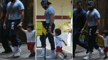 IN PICS: Baby Taimur Ali Khan's day out with daddy Saif Ali Khan!