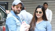 FIRST PICS: Neil Nitin Mukesh bring new born daughter Nurvi home with wife Rukmini Sahay!